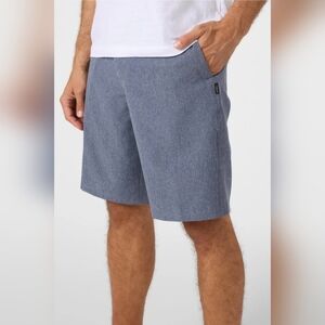 O'NEILL Men's Reserve Heather 21" Hybrid Shorts in HEATHER NAVY, Size 28